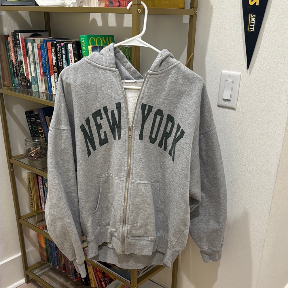 Gray New York Brandy Melville sweatshirt